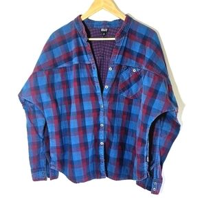 Vintage Patagonia Organic Cotton Flannel Plaid Button Down Women's Shirt…